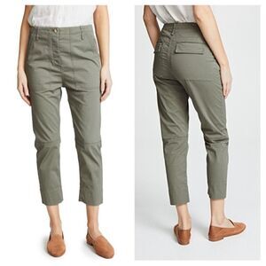 Theory Twill High Waisted Spring Crop Cargo Pant 10